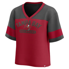 Women's Homeschool Jersey Poly V-Neck
Fashion Top - Tampa Bay Buccaneers