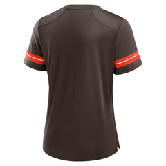 Women's Play Script Lace-Up T-Shirt - Cleveland Browns