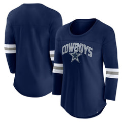 Women's First Team Arch Logo 3/4 Sleeve T-Shirt - Dallas Cowboys