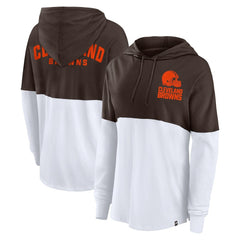 Women's Backup Option Long Sleeve Hoodie T-Shirt - Cleveland Browns