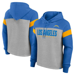 Women's Bold Play Call Pullover Hoodie - Los Angeles Chargers