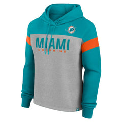 Women's Bold Play Call Pullover Hoodie - Miami Dolphins