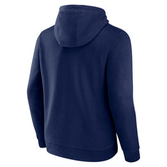 NHL Navy New York Rangers Fanatics Authentic Pro Core Primary Fleece Pullover Hoodie