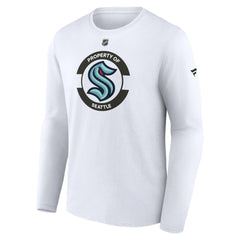 NHL White Seattle Kraken Fanatics Authentic Pro Core Secondary Long Sleeve T-Shirt