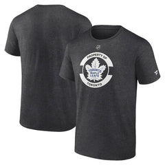 NHL Heather Charcoal Toronto Maple Leafs Fanatics Authentic Pro Core Secondary T-Shirt