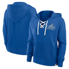 Women's Blitz Left Lace-Up Pullover Hoodie - Dallas Cowboys