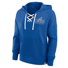 Women's Blitz Left Lace-Up Pullover Hoodie - Dallas Cowboys