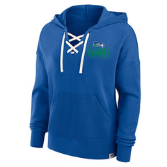 Women's Blitz Left Lace-Up Pullover Hoodie - Seattle Seahawks