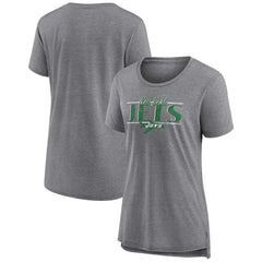 Women's Up the Middle Tri-Blend T-Shirt - New York Jets