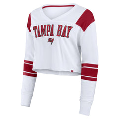 Women's Stretch Cropped Fashion Long Sleeve T-Shirt - Tampa Bay Buccaneers