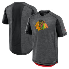 NHL Black Chicago Blackhawks Fanatics Authentic Pro Rink Tech T-Shirt