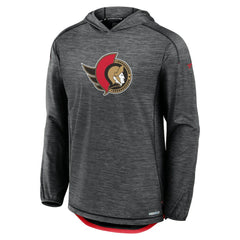 NHL Black Ottawa Senators Fanatics Authentic Pro Rink Lightweight Pullover Hoodie