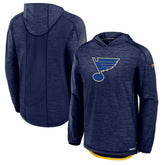 NHL Navy St. Louis Blues Fanatics Authentic Pro Rink Lightweight Pullover Hoodie