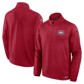 NHL Red Montreal Canadiens Fanatics Authentic Pro Rink Quarter-Zip Jacket