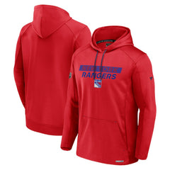 NHL Red New York Rangers Fanatics Authentic Pro Rink Fleece Pullover Hoodie