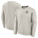 NHL Cream Edmonton Oilers Fanatics Authentic Pro Road Fleece Pullover Sweatshirt