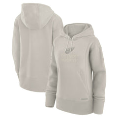 NHL Cream Detroit Red Wings Fanatics Women's Authentic Pro Road Pullover Hoodie