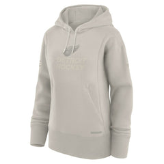 NHL Cream Detroit Red Wings Fanatics Women's Authentic Pro Road Pullover Hoodie