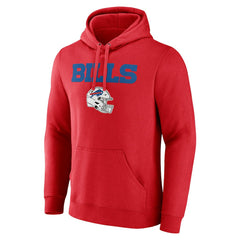 Josh Allen Team Wordmark Player Name & Number Pullover Hoodie - Buffalo Bills