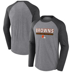 Tri-Blend Raglan Long Sleeve T-Shirt - Cleveland Browns
