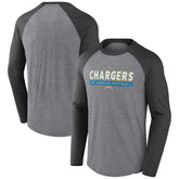 Tri-Blend Raglan Long Sleeve T-Shirt - Los Angeles Chargers