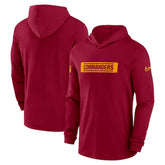 2024/25 Sideline Performance Long Sleeve Hoodie T-Shirt - Washington Commanders