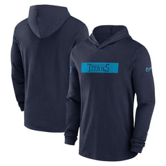 2024/25 Sideline Performance Long Sleeve Hoodie T-Shirt - Tennessee Titans