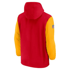 2024/25 Sideline Pre-Game Player 1/2-Zip Hoodie Jacket - Kansas City Chiefs