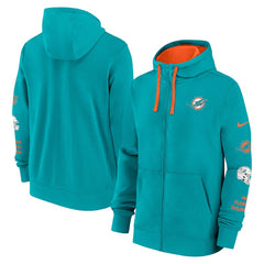 Primetime Club Full-Zip Hoodie - Miami Dolphins