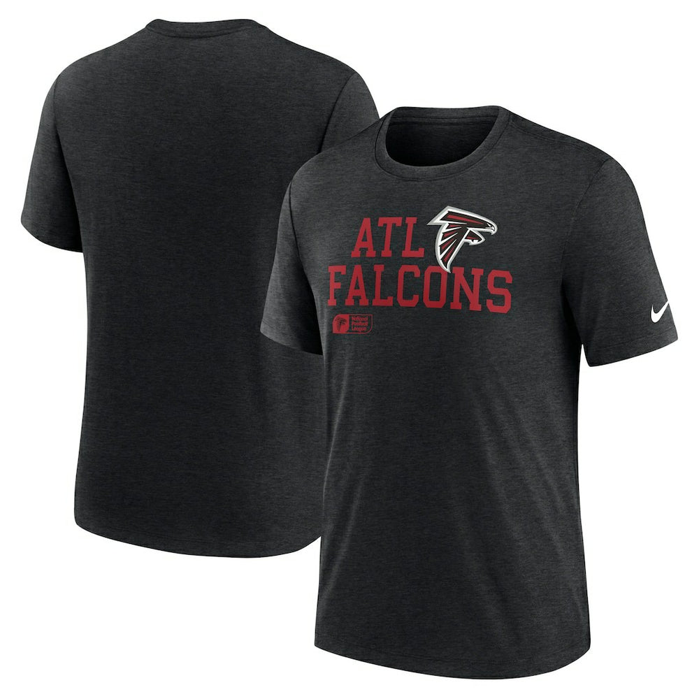Overlap Lockup Tri-Blend T-Shirt - Atlanta Falcons