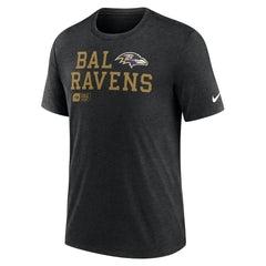Overlap Lockup Tri-Blend T-Shirt - Baltimore Ravens