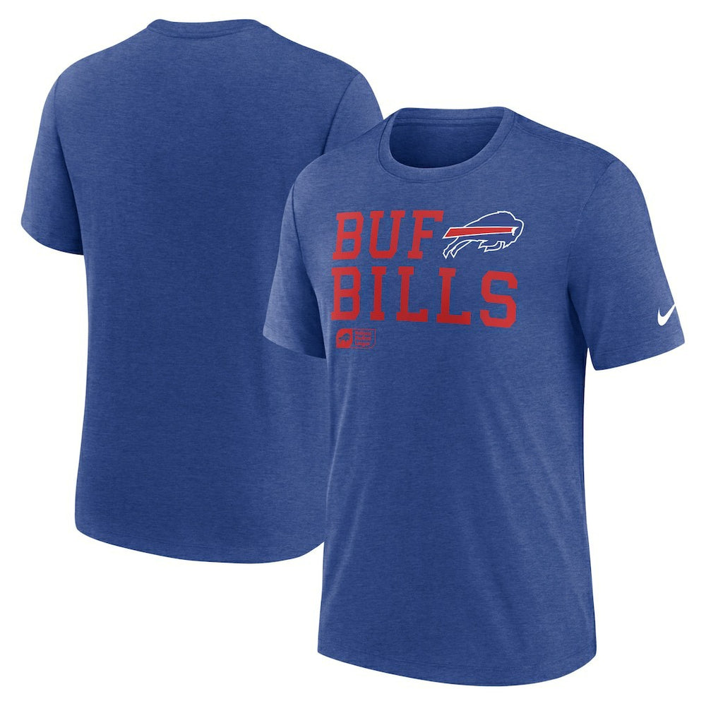 Overlap Lockup Tri-Blend T-Shirt - Buffalo Bills