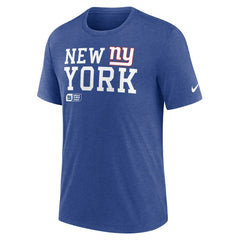 Overlap Lockup Tri-Blend T-Shirt - New York Giants
