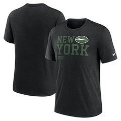 Overlap Lockup Tri-Blend T-Shirt - New York Jets