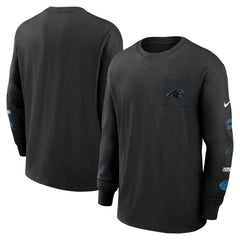 Rewind Heavy Max90 Pocket Long Sleeve T-Shirt - Carolina Panthers