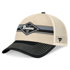Diamond Stripe Trucker Adjustable Hat - Las Vegas Raiders