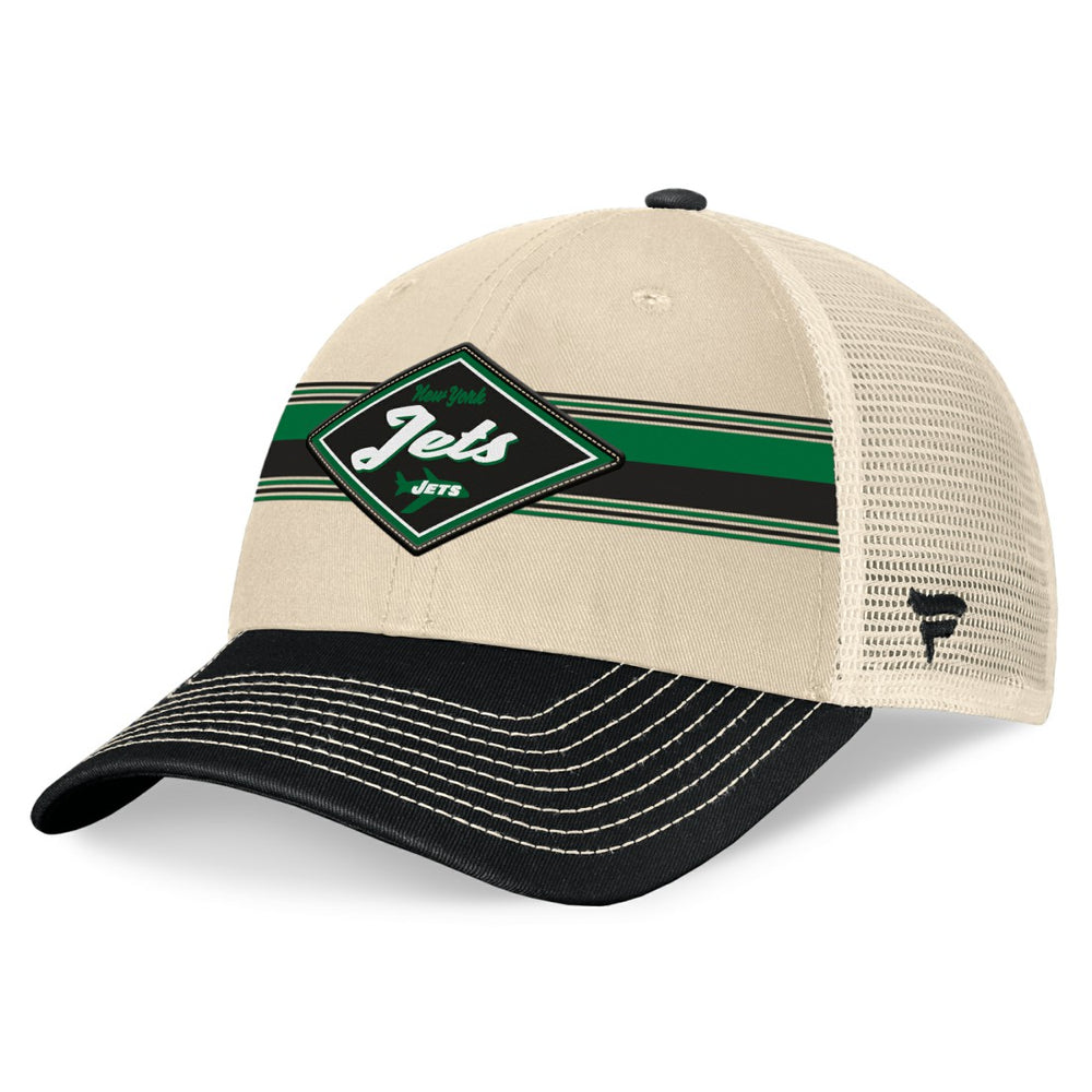 Diamond Stripe Trucker Adjustable Hat - New York Jets