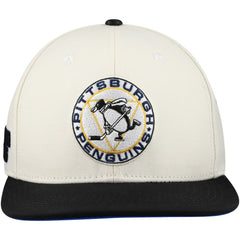 NHL Cream Pittsburgh Penguins Pro Standard Retro Classic Logo Snapback Hat