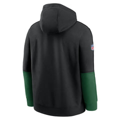 Throwback Logo Club Tri-Blend Pullover Hoodie - New York Jets