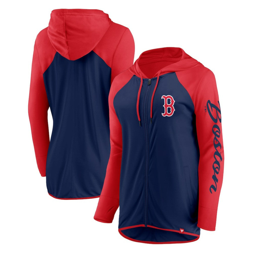 MLB Boston Red Sox Fanatics Women's Script Sleeve Full-Zip Hoodie