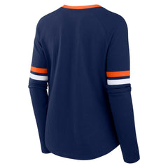 MLB Houston Astros Fanatics Women's Won & Done Raglan Lace-Up Long Sleeve T-Shirt