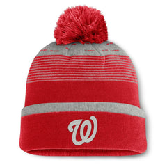 MLB Washington Nationals Fanatics Fundamental Gradient Cuffed Knit Hat with Pom