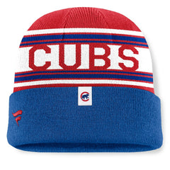 MLB Chicago Cubs Fanatics Fundamental Team Stripe Cuffed Knit Hat