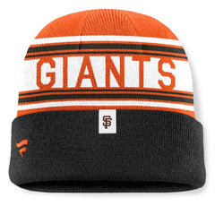 MLB San Francisco Giants Fanatics Fundamental Team Stripe Cuffed Knit Hat
