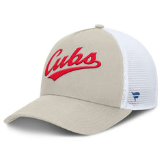 MLB Chicago Cubs Fanatics Heritage Light Khaki A-Frame Adjustable Hat