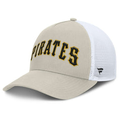 MLB Pittsburgh Pirates Fanatics Heritage Light Khaki A-Frame Adjustable Hat