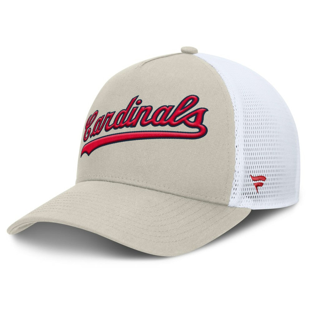 MLB St. Louis Cardinals Fanatics Heritage Light Khaki A-Frame Adjustable Hat