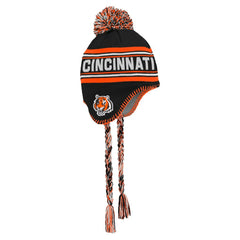 Preschool Jacquard Tassel Knit Hat with Pom - Cincinnati Bengals