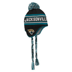 Preschool Jacquard Tassel Knit Hat with Pom - Jacksonville Jaguars