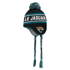 Preschool Jacquard Tassel Knit Hat with Pom - Jacksonville Jaguars